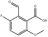 3-Fluoro-2-formyl-6-methoxybenzoic acid Structure
