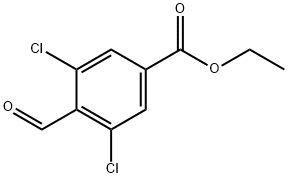 ethyl 3,5-dichloro-4-formylbenzoate 结构式