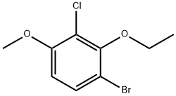 1-Bromo-3-chloro-2-ethoxy-4-methoxybenzene,2384494-20-4,结构式