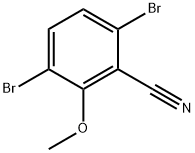 3,6-Dibromo-2-methoxybenzonitrile 结构式