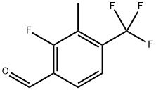 2-Fluoro-3-methyl-4-(trifluoromethyl)benzaldehyde Structure