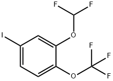 2-(Difluoromethoxy)-4-iodo-1-(trifluoromethoxy)benzene Structure