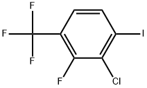 2-Chloro-3-fluoro-1-iodo-4-(trifluoromethyl)benzene Structure