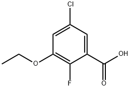 5-Chloro-3-ethoxy-2-fluorobenzoic acid Structure