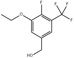 (3-Ethoxy-4-fluoro-5-(trifluoromethyl)phenyl)methanol,2384626-97-3,结构式