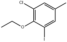 1-chloro-2-ethoxy-3-iodo-5-methylbenzene 化学構造式