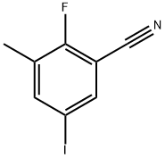 2-Fluoro-5-iodo-3-methylbenzonitrile Struktur