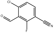 4-氯-2-氟-3-甲酰苄腈, 2384663-79-8, 结构式