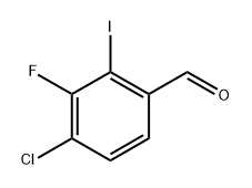 4-Chloro-3-fluoro-2-iodobenzaldehyde Struktur