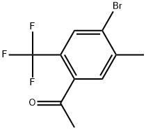 1-[4-Bromo-5-methyl-2-(trifluoromethyl)phenyl]ethanone Structure