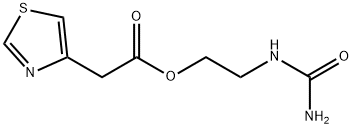 2-(Aminocarbonyl)aminoethyl 4-thiazoleacetate,2384724-18-7,结构式