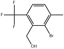 2-Bromo-3-methyl-6-(trifluoromethyl)benzenemethanol Structure