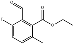 ethyl 3-fluoro-2-formyl-6-methylbenzoate Structure