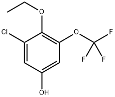 3-chloro-4-ethoxy-5-(trifluoromethoxy)phenol Structure