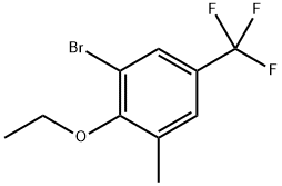 1-bromo-2-ethoxy-3-methyl-5-(trifluoromethyl)benzene Struktur