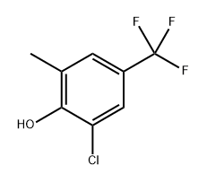 2-chloro-6-methyl-4-(trifluoromethyl)phenol Structure