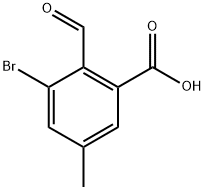 3-bromo-2-formyl-5-methylbenzoic acid Structure