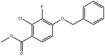 Methyl 4-(benzyloxy)-2-chloro-3-fluorobenzoate Struktur