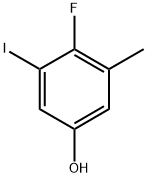 4-Fluoro-3-iodo-5-methylphenol Struktur