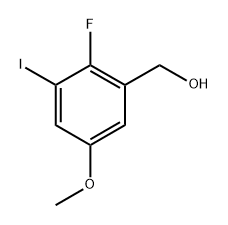 (2-Fluoro-3-iodo-5-methoxyphenyl)methanol 结构式