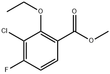 Methyl 3-chloro-2-ethoxy-4-fluorobenzoate Struktur