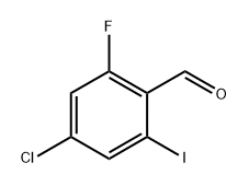 4-Chloro-2-fluoro-6-iodobenzaldehyde 结构式