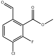 Methyl 3-chloro-2-fluoro-6-formylbenzoate Structure