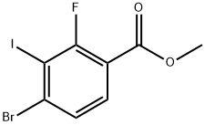 methyl 4-bromo-2-fluoro-3-iodobenzoate Structure