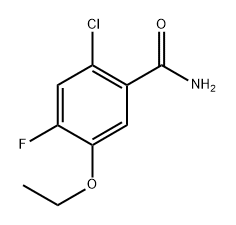 2-chloro-5-ethoxy-4-fluorobenzamide 结构式