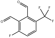 3-fluoro-6-(trifluoromethyl)phthalaldehyde Structure