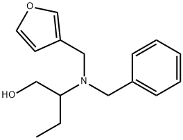 1-Butanol, 2-[(3-furanylmethyl)(phenylmethyl)amino]- 化学構造式