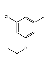 1-Chloro-5-ethoxy-2-iodo-3-methylbenzene Structure