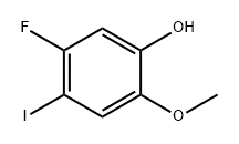 5-氟-4-碘-2-甲氧基苯酚 结构式