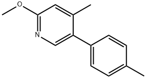 2-methoxy-4-methyl-5-(p-tolyl)pyridine Structure