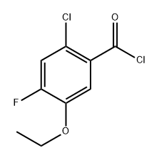 2-chloro-5-ethoxy-4-fluorobenzoyl chloride Structure