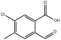 5-Chloro-2-formyl-4-methylbenzoic acid 结构式