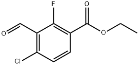 Ethyl 4-chloro-2-fluoro-3-formylbenzoate Structure