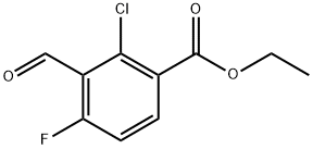 Ethyl 2-chloro-4-fluoro-3-formylbenzoate 结构式