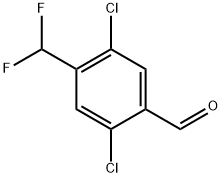 2,5-Dichloro-4-(difluoromethyl)benzaldehyde,2385510-86-9,结构式
