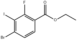 ethyl 4-bromo-2-fluoro-3-iodobenzoate Structure