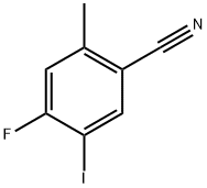 4-fluoro-5-iodo-2-methylbenzonitrile Structure