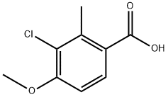 3-氯-4-甲氧基-2-甲基苯甲酸, 2385636-04-2, 结构式