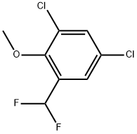 1,5-Dichloro-3-(difluoromethyl)-2-methoxybenzene 结构式