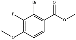 methyl 2-bromo-3-fluoro-4-methoxybenzoate Structure