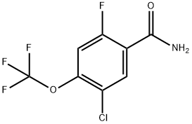 5-Chloro-2-fluoro-4-(trifluoromethoxy)benzamide,2385712-32-1,结构式