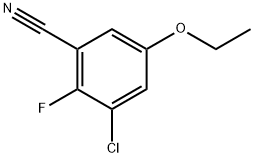 3-Chloro-5-ethoxy-2-fluorobenzonitrile 结构式