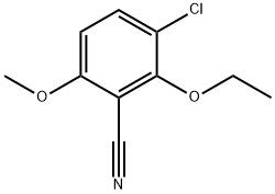 3-Chloro-2-ethoxy-6-methoxybenzonitrile 化学構造式