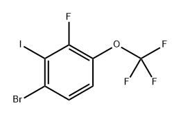 1-Bromo-3-fluoro-2-iodo-4-(trifluoromethoxy)benzene Structure
