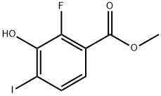 Methyl 2-fluoro-3-hydroxy-4-iodobenzoate 化学構造式