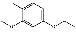 1-Ethoxy-4-fluoro-3-methoxy-2-methylbenzene Struktur